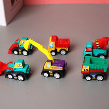 Load image into Gallery viewer, 6pcs Car Model Toy Pull Back Car Toys Mobile Vehicle Fire Truck Taxi Model Kid Mini Cars Boy Toys Gift Diecasts Toy for Children
