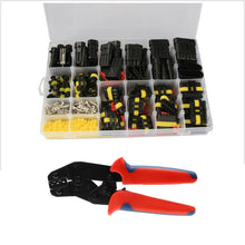 Load image into Gallery viewer, 708/408/382/352/240/296/194/15pcs 1-6Pins HID Waterproof Connectors Car Marine Seal Electrical Wire Connector Plug Truck Harness
