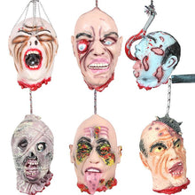 Load image into Gallery viewer, Horror Hanging Prop Terror Halloween Skull Necklace Skull Ghost Festival Trick Toy Haunted House Decorations Horror Scary Props

