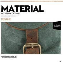 Load image into Gallery viewer, Men's sports outdoor canvas camera bag

