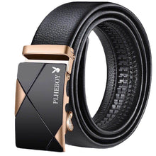 Load image into Gallery viewer, Men's Belt Automatic Buckle Belt Male Live Streaming on Kwai Supply Young and Middle-Aged Pant Belt
