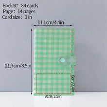 Load image into Gallery viewer, 80/120/240 Pockets Polaroid Album Plaid Kpop Photo Card Holder Book Idol Instax Album Name Card Collect Book Photo Album
