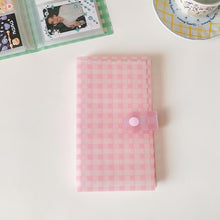 Load image into Gallery viewer, 80/120/240 Pockets Polaroid Album Plaid Kpop Photo Card Holder Book Idol Instax Album Name Card Collect Book Photo Album
