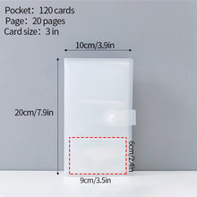 Load image into Gallery viewer, 80 Pocket Mini Photo Album Transparent Polaroid Album Photo Card Holder Mini Album Storage Collect Book Card Train Ticket Album
