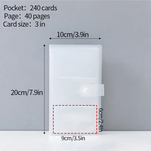 Load image into Gallery viewer, 80 Pocket Mini Photo Album Transparent Polaroid Album Photo Card Holder Mini Album Storage Collect Book Card Train Ticket Album
