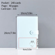 Load image into Gallery viewer, 80 Pocket Mini Photo Album Transparent Polaroid Album Photo Card Holder Mini Album Storage Collect Book Card Train Ticket Album
