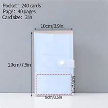 Load image into Gallery viewer, 80 Pocket Mini Photo Album Transparent Polaroid Album Photo Card Holder Mini Album Storage Collect Book Card Train Ticket Album
