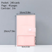 Load image into Gallery viewer, 80 Pockets Small Photo Album Transparent Photo Card Pocket Mini Instax Photocard Holder Storage Collect Book Card Kpop Album
