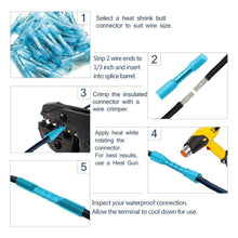 Load image into Gallery viewer, 800/400/200PCS Heat Shrink Connector,Solder Seal Wire Connectors and Heat Shrink Butt Crimp Connectors Electrical Wire Terminals
