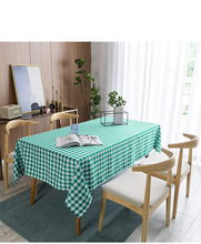 Load image into Gallery viewer, Small Plaid Waterproof and Oil-Proof Household Tablecloth Wash-Free Dustproof
