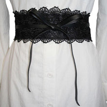 Load image into Gallery viewer, Elastic Lace Belt Female Luxury   Clothing Design Belt Jeans Belt Female Wedding Belt
