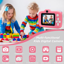 Load image into Gallery viewer, Kids Camera HD Digital Camcorder, Christmas Pink Birthday Gift for Girls

