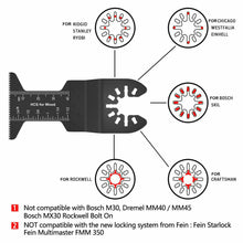 Load image into Gallery viewer, 81Pcs Quick Change Oscillating Multi Tool Saw Blade For Fein Black&amp;Decker Bosch Chicago Roybi Milwaukee Makita Craftsman Dewalt
