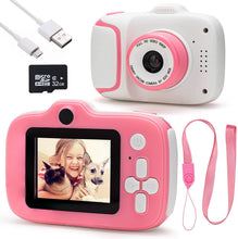 Load image into Gallery viewer, Kids Camera HD Digital Camcorder, Christmas Pink Birthday Gift for Girls
