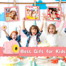 Load image into Gallery viewer, Kids Camera Toys for Age 3-9 Girls 1080P IPS 2 inch HD Birthday Toys Toddler Children Camera for 3 4 5 6 7 8 9 Year Old Girls with 32G SD Card
