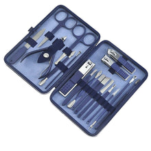 Load image into Gallery viewer, Craft Blue Manicure Nail Clippers 18-Piece Set Beauty Pliers Pedicure Knife Manicure Implement Manicure Set
