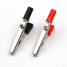 Load image into Gallery viewer, Hot 10pcs 50mm Plastic Handle Test Probe Metal Alligator Clips Connector Connect Socket Plug for Battery
