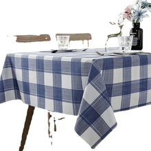 Load image into Gallery viewer, Universal Waterproof and Oil-Proof Plastic PVC Table Cloth Nordic Ins Printing Thick Checks round Table Disposable Tablecloth
