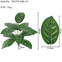 Load image into Gallery viewer, Artificial Green Plant Potted Flower Feel Leaf Artificial Monstera Leaf Home Decoration Plant Simulation Green Plant
