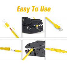 Load image into Gallery viewer, 840PCS Electrical Wire Connectors, Insulated Wire Crimp Terminals, Mixed Butt Ring Fork Spade Bullet Quick Disconnect Assortment
