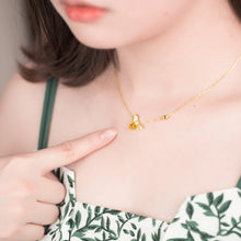 Load image into Gallery viewer, Women's Necklace Bee 925 Sterling Silver Gold Plated  Choker  Gift for Girls

