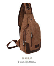 Load image into Gallery viewer, Outdoor sports small Messenger bag canvas diagonal bag
