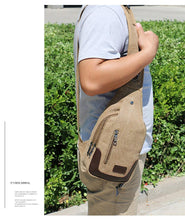 Load image into Gallery viewer, Outdoor sports small Messenger bag canvas diagonal bag
