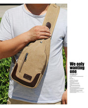 Load image into Gallery viewer, Outdoor sports small Messenger bag canvas diagonal bag
