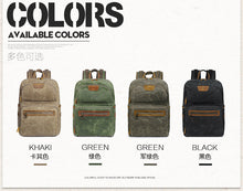 Load image into Gallery viewer, Men's Shoulder Retro Canvas Casual Travel Backpack
