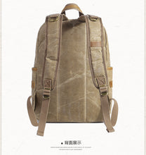 Load image into Gallery viewer, Men's Shoulder Retro Canvas Casual Travel Backpack
