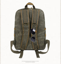 Load image into Gallery viewer, Men's Shoulder Retro Canvas Casual Travel Backpack
