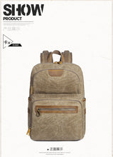 Load image into Gallery viewer, Men's Shoulder Retro Canvas Casual Travel Backpack
