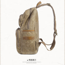 Load image into Gallery viewer, Men's Shoulder Retro Canvas Casual Travel Backpack
