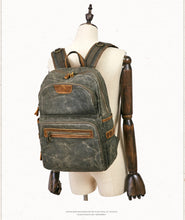 Load image into Gallery viewer, Men's Shoulder Retro Canvas Casual Travel Backpack
