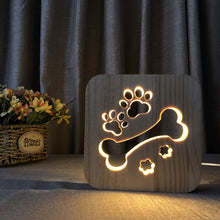 Load image into Gallery viewer, Animal Cat Shape Christmas Night Light 3D LED Stereo Lamp Bedroom Decorative Light
