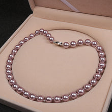 Load image into Gallery viewer, Shell Bead Necklace Perfect Circle Shell Pearls Necklace Gift
