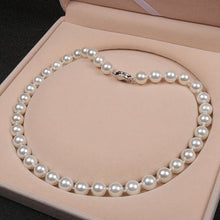 Load image into Gallery viewer, Shell Bead Necklace Perfect Circle Shell Pearls Necklace Gift
