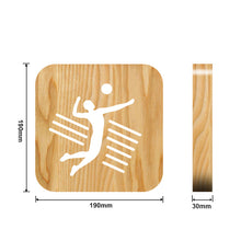 Load image into Gallery viewer, Sports Volleyball Wooden Lamp Crafts Decoration Small Night Lamp Gift Bedroom Light

