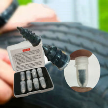 Load image into Gallery viewer, 8Pcs Tire Repair Nail Self-Tapping Screw Plastic Nail Soft Rubber Screw Suitable For Car Motorcycle Tire Puncture Repair
