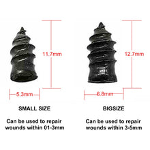 Load image into Gallery viewer, 8Pcs Tire Repair Nail Self-Tapping Screw Plastic Nail Soft Rubber Screw Suitable For Car Motorcycle Tire Puncture Repair
