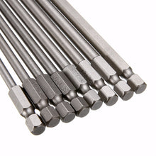 Load image into Gallery viewer, 8Pcs Torx Screwdriver Bit 1/4'' Shank Hex Wind Drill Head 150mm 200mm Screw Wrench Magnetic Star T8 T10 T15 T20 T25 T27 T30 T40
