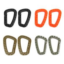 Load image into Gallery viewer, Fishhook 8X Carabiner quickdraw tool Clip Molle Webbing strap Outdoor Backpack Buckle Snap Lock Camp climb Bag Tactical hang hook clasp
