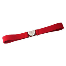 Load image into Gallery viewer, Women Elastic Belts Love Heart Metal Buckle Waist Dress Coat Sweater Decorative Waistband Accessories
