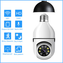 Load image into Gallery viewer, Aubess Surveillance E27 Lamp Wifi Camera Ptz Infrarood Nachtzicht Twee Manier Auto Tracking Voor Home Security Video
