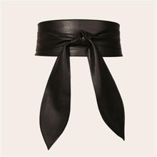 Load image into Gallery viewer, Wrap Around Tie Corset Women's  Dress Belt Lady Waist Wide Leather Soft PU
