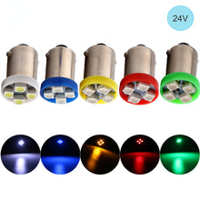 Load image into Gallery viewer, 10 PCS 24V DC BA9S LED Bulbs T4W T11 Dome Map Lights BA9 1895 1891 53 57 Parking Interior Lamps Side Marker Light for Car Trucks
