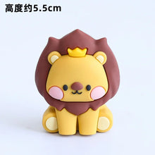 Load image into Gallery viewer, 8pcs Jungle Animal Cake Toppers Lion Giraffe Monkey Elephant Tiger Cake Decor Baby Shower Kids Safari  Birthday Party Decoration

