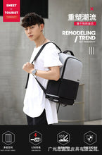 Load image into Gallery viewer, Men's outdoor business waterproof and wear-resistant computer backpack
