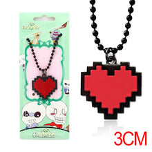 Load image into Gallery viewer, Red Soul Heart Shaped Love Pendant Necklace Undertale 3D Keychain Pendant
