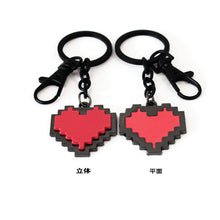 Load image into Gallery viewer, Red Soul Heart Shaped Love Pendant Necklace Undertale 3D Keychain Pendant
